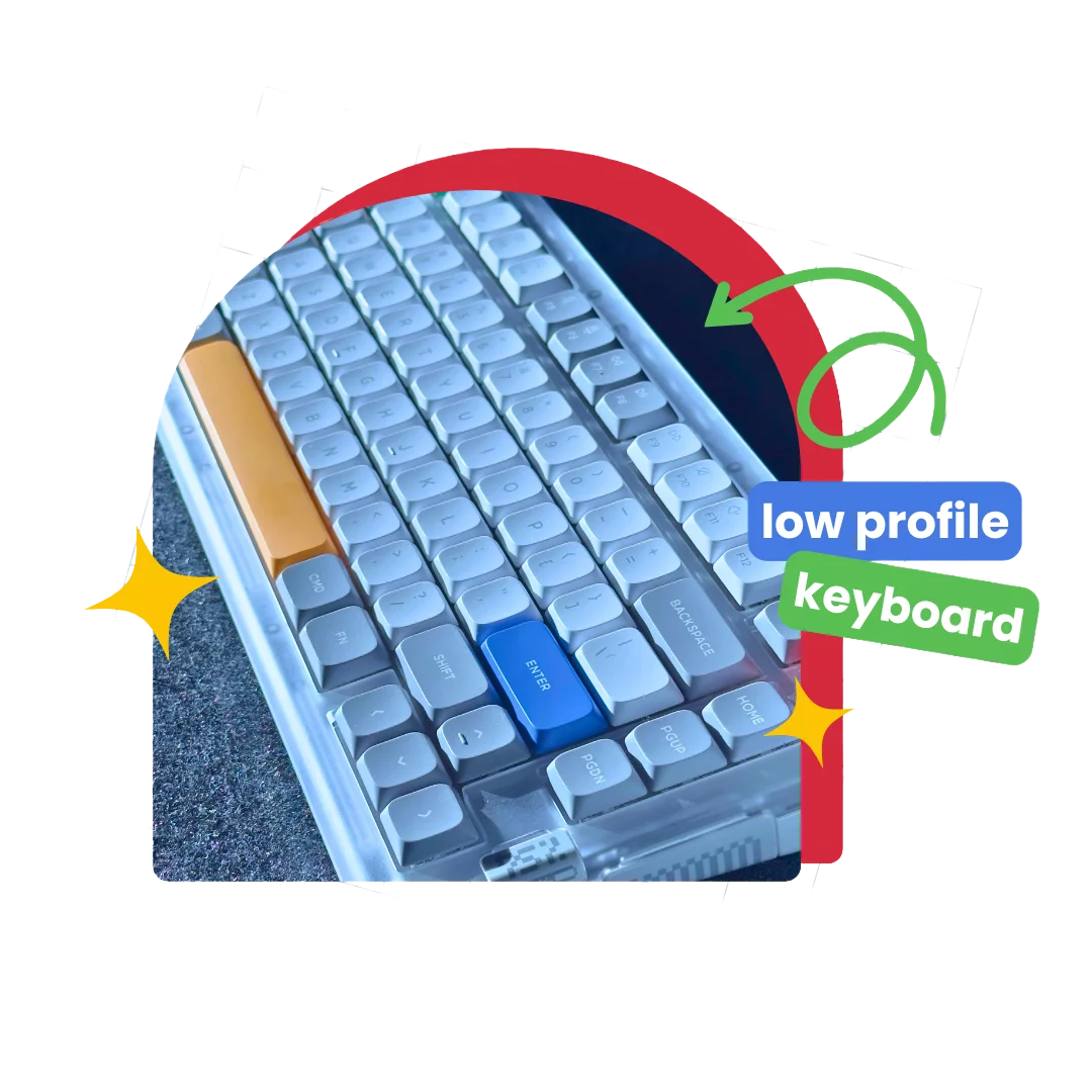 NuPhy Kick75 low-profile mechanical keyboard for Mac wrist pain